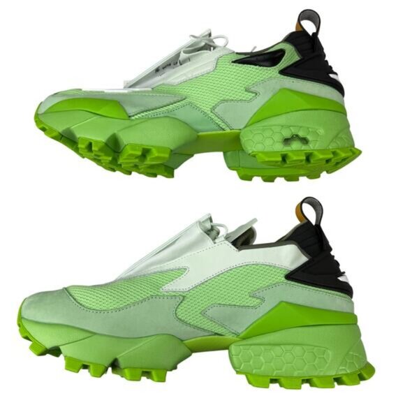 NWT PYER MOSS X REEBOK Experiment 4 Trail Fury Grass In Celadon Greene Size 11.5 - Picture 6 of 14